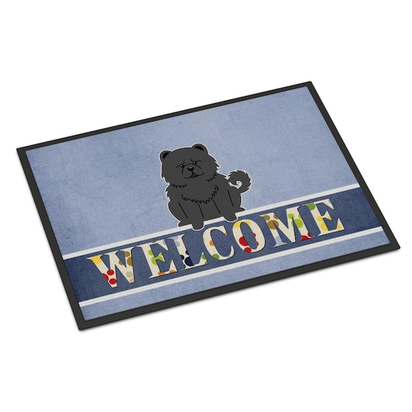 Carolines Treasures 18 x 27 in. Chow Chow Black Welcome Indoor or Outdoor Mat BB5724MAT - main